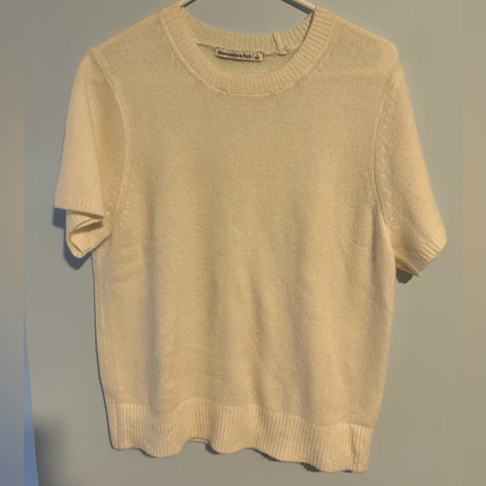 Abercrombie & Fitch Ivory Knit Top